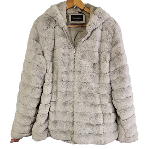 BELLIVERA Gray Teddy Jacket SIZE XXL